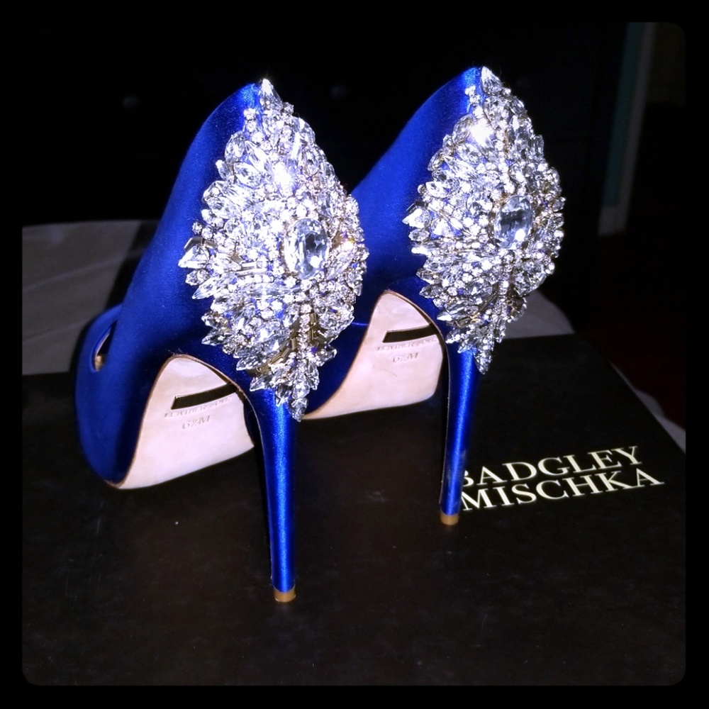 Badgley Mischka "Kiara Crystal"  in Royal Blue